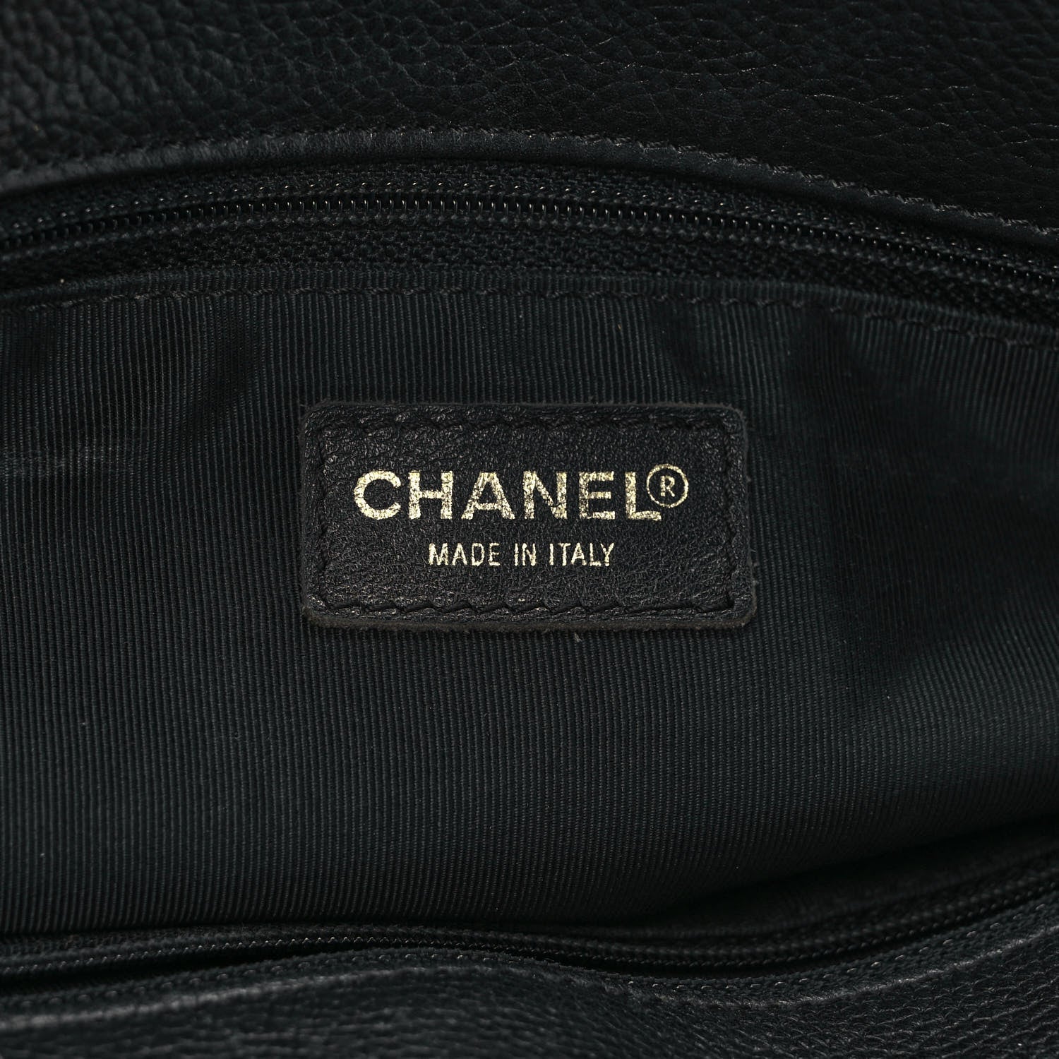 Chanel Calfskin Cerf Executive Shopper Tote Black 6 of 12