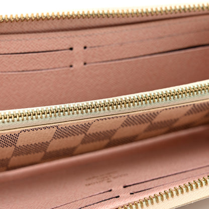 Louis Vuitton Damier Azur Clemence Wallet Rose Ballerine 6 of 8