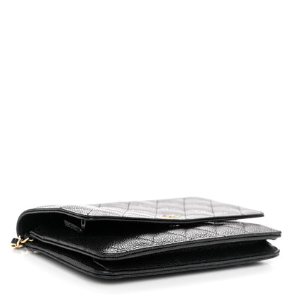 Chanel Caviar Quilted Wallet on Chain WOC Black 4 of 12