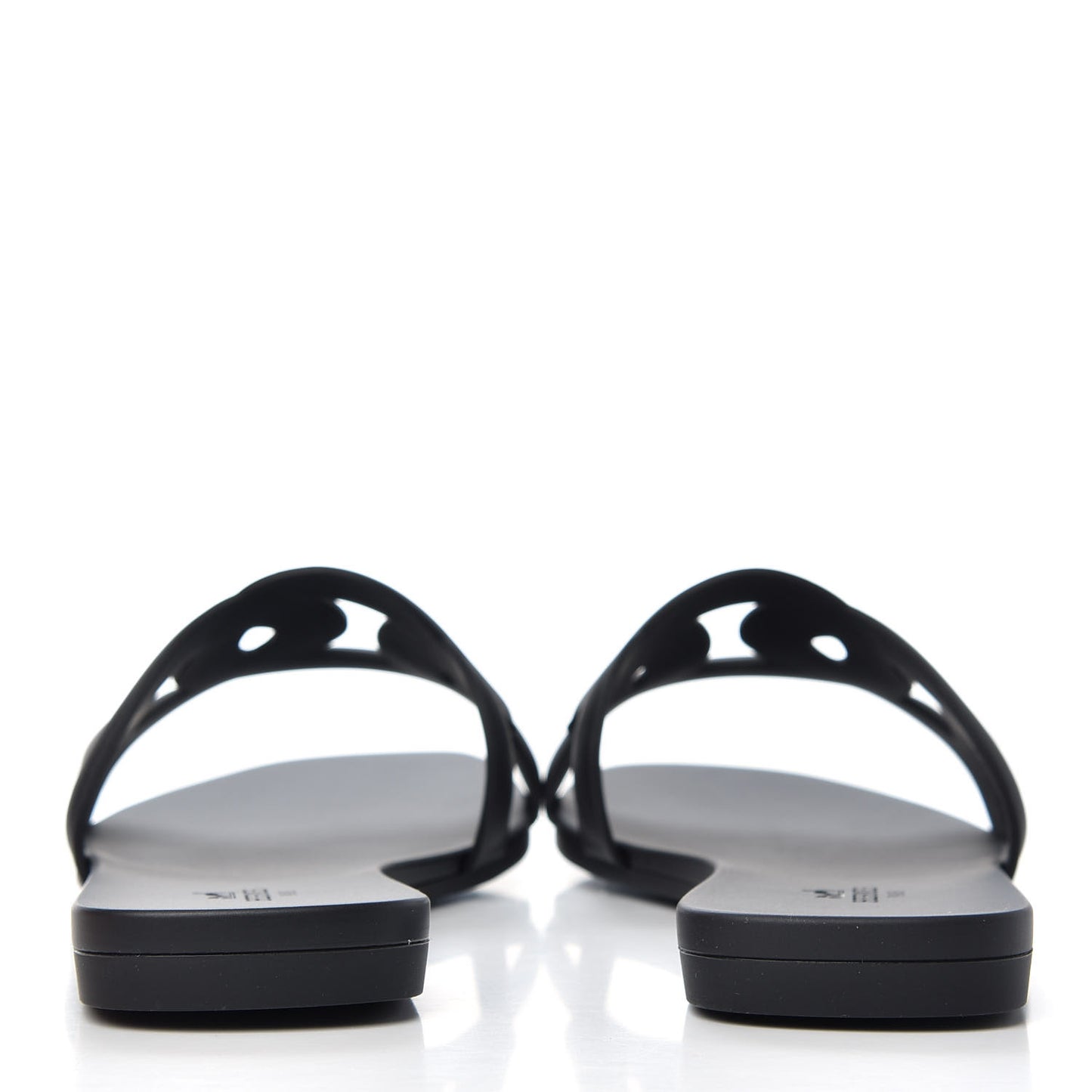 Rubber Aloha Sandals 38 Black