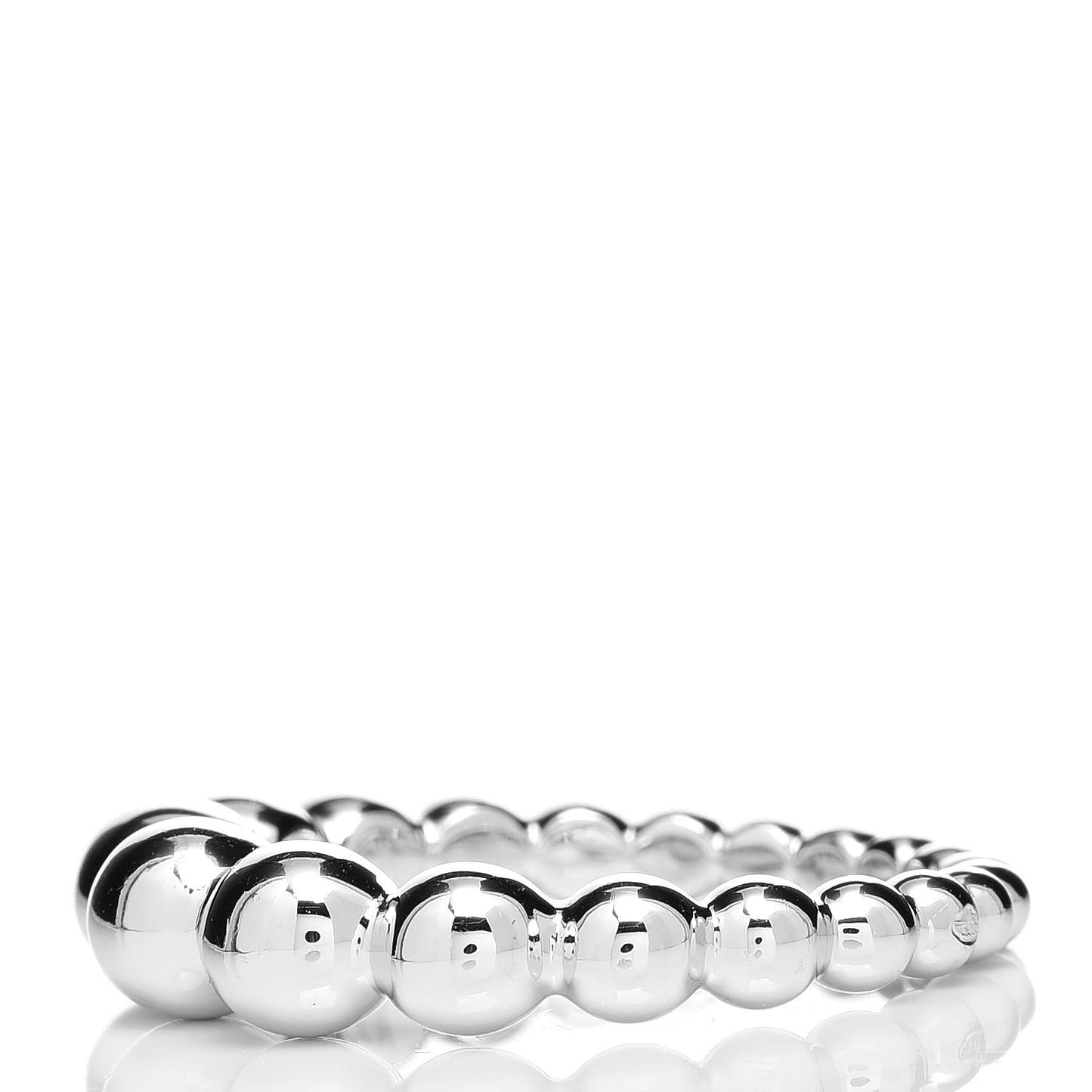 18K White Gold Pearls of Gold Variation Ring 54 6.75