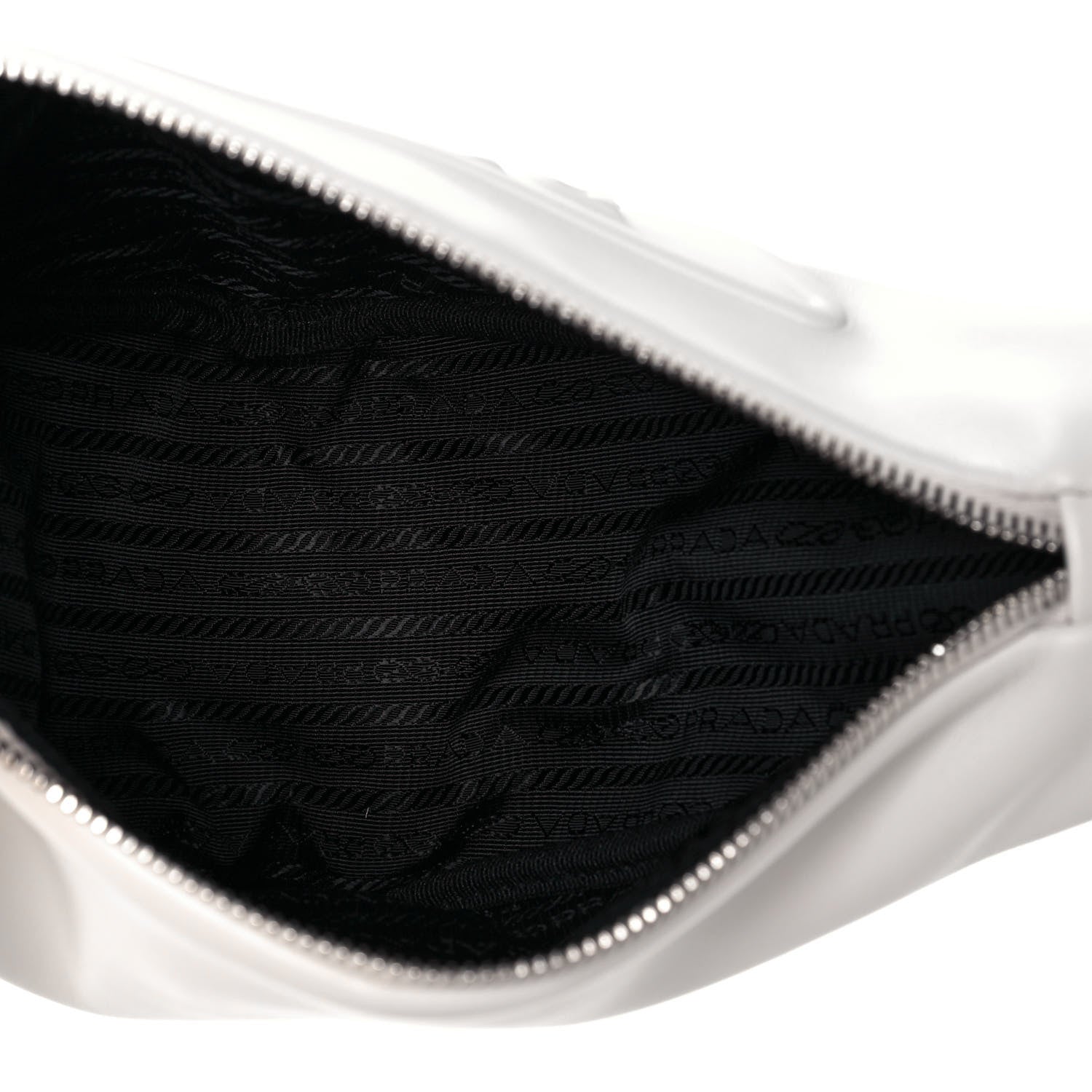 Prada Grace Lux Triangle Shoulder Bag White 5 of 11