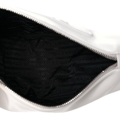 Prada Grace Lux Triangle Shoulder Bag White 5 of 11
