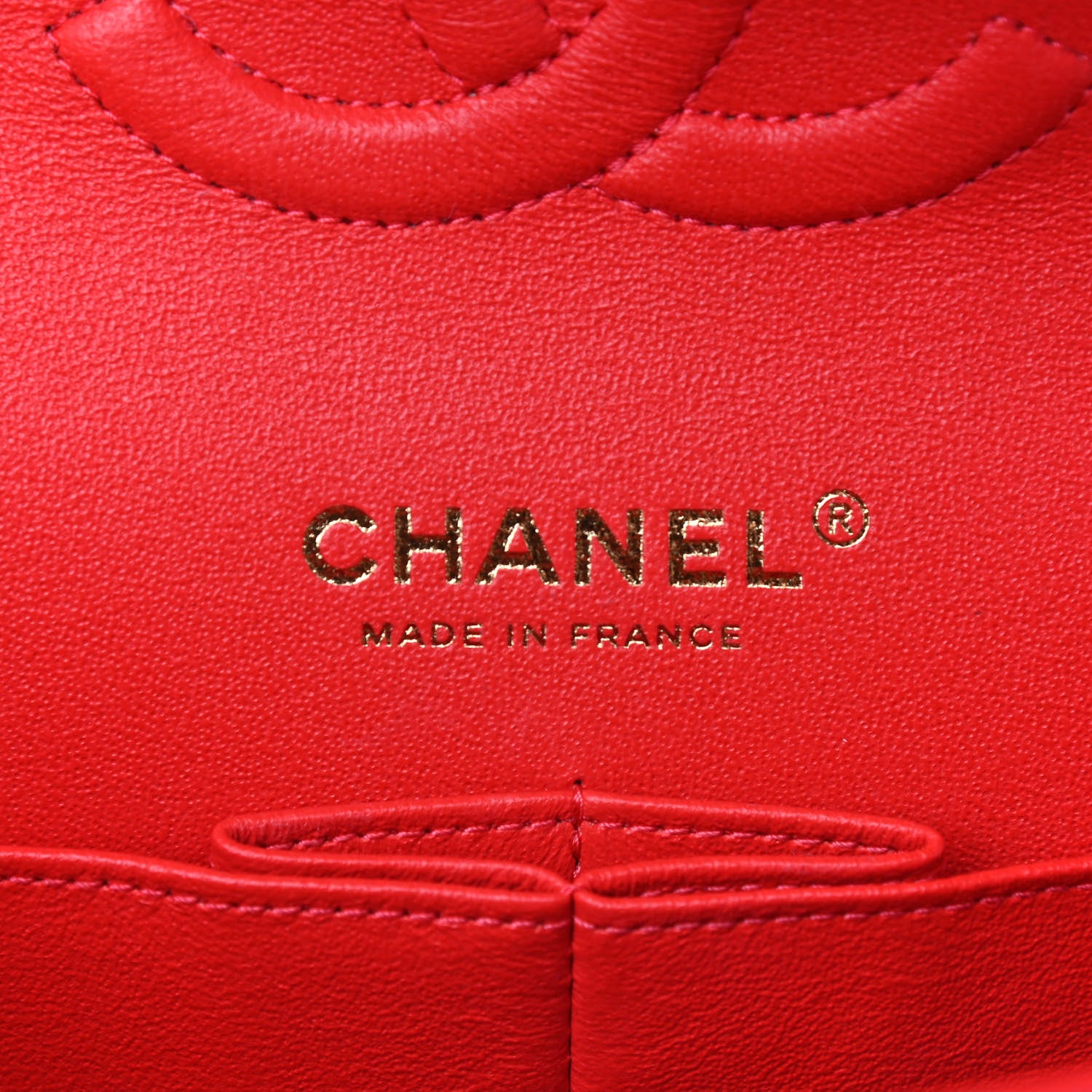 Chanel Lambskin Quilted Medium Double Flap Red 6 of 10