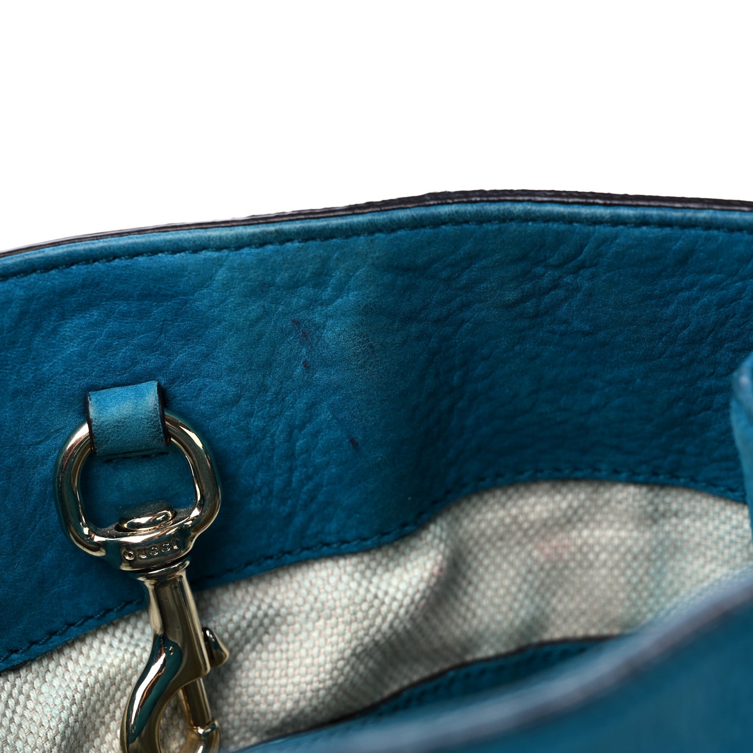 Gucci Vitello Range Medium Soho Chain Shoulder Bag Deep Cobalt 12 of 22