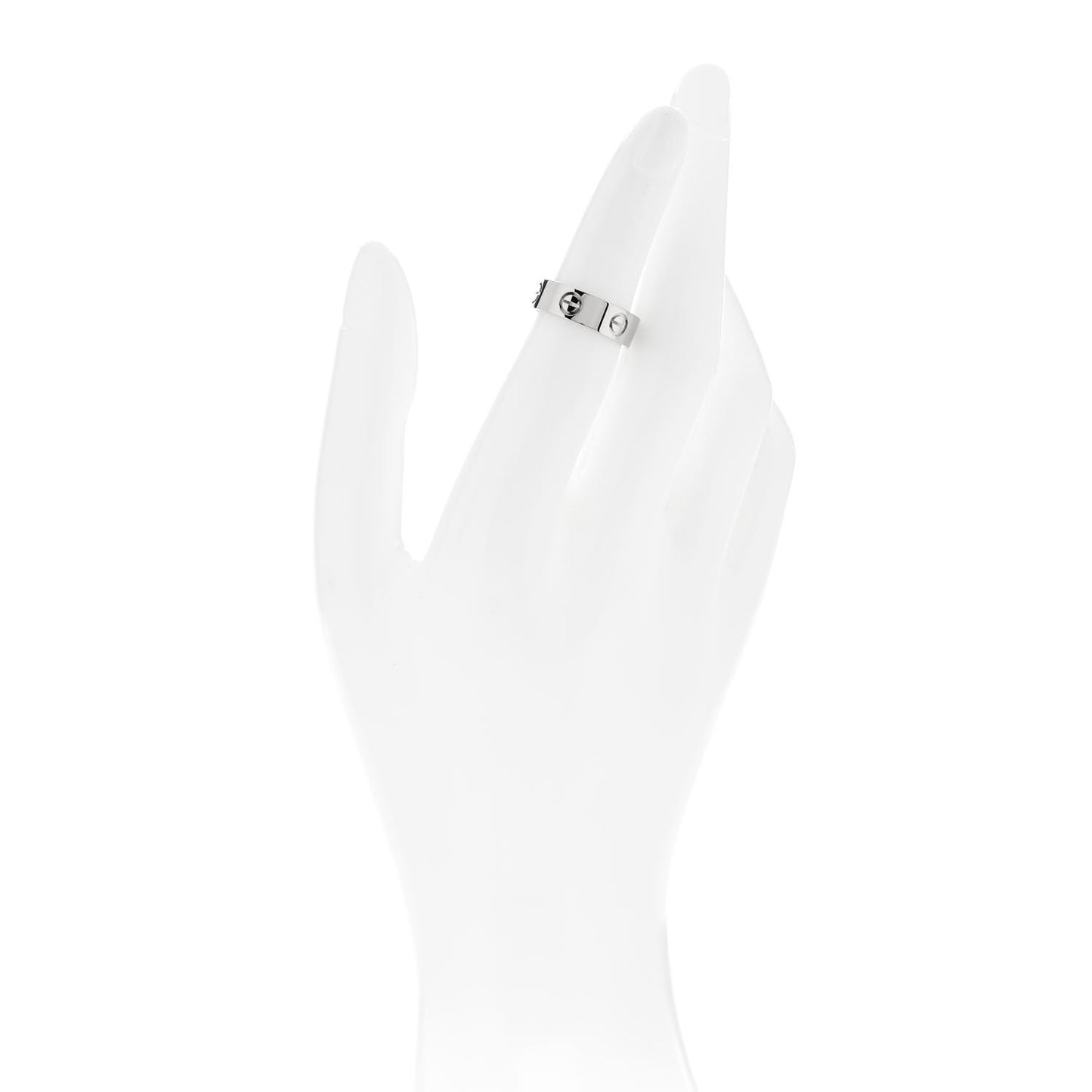 18K White Gold 5.5mm LOVE Ring 49 4.75