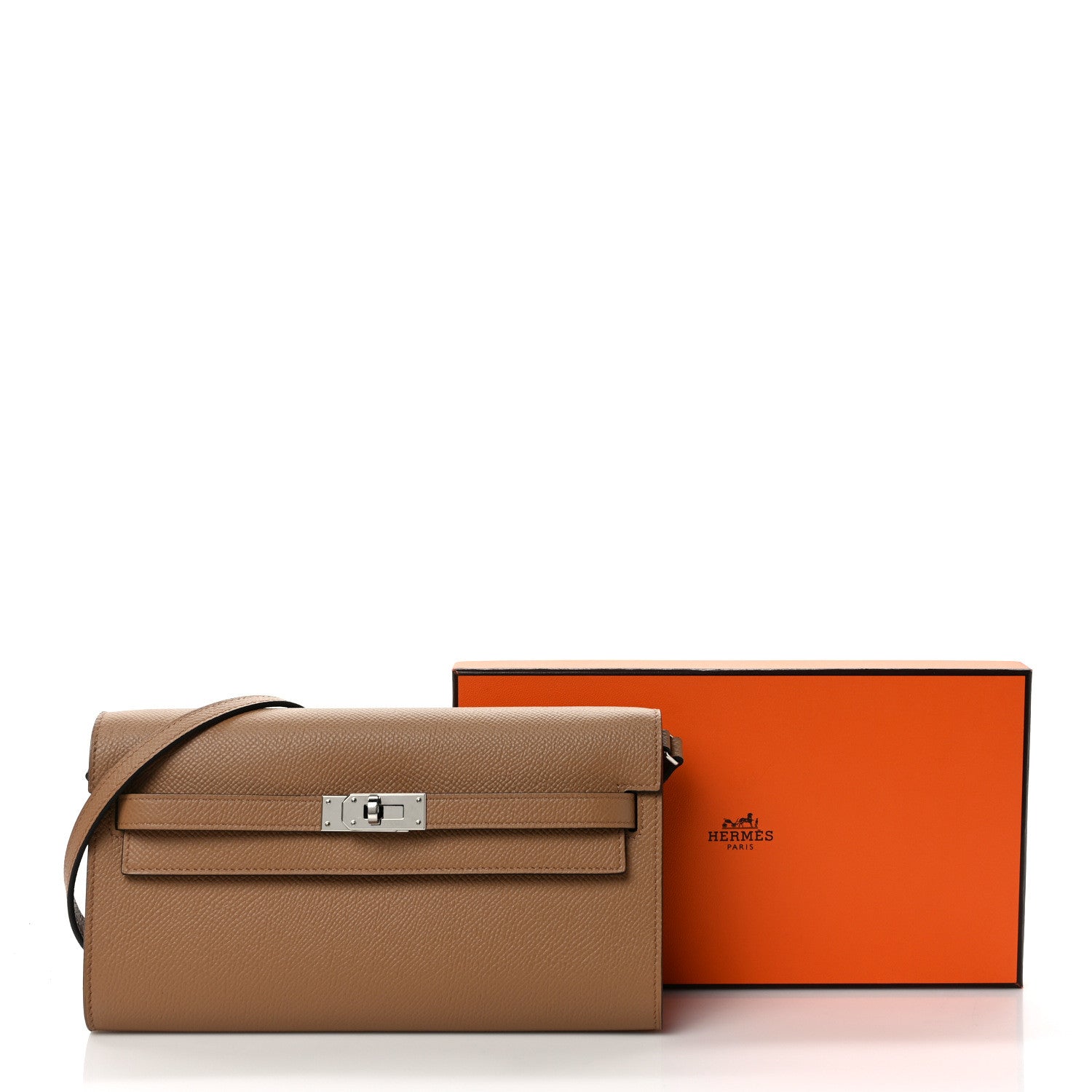 Hermes Epsom Verso Kelly Wallet To Go Chai Mauve Sylvestre 8 of 8