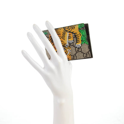 Gucci GG Supreme Monogram Bengal Bi-Fold Wallet Beige Yard 2 of 7