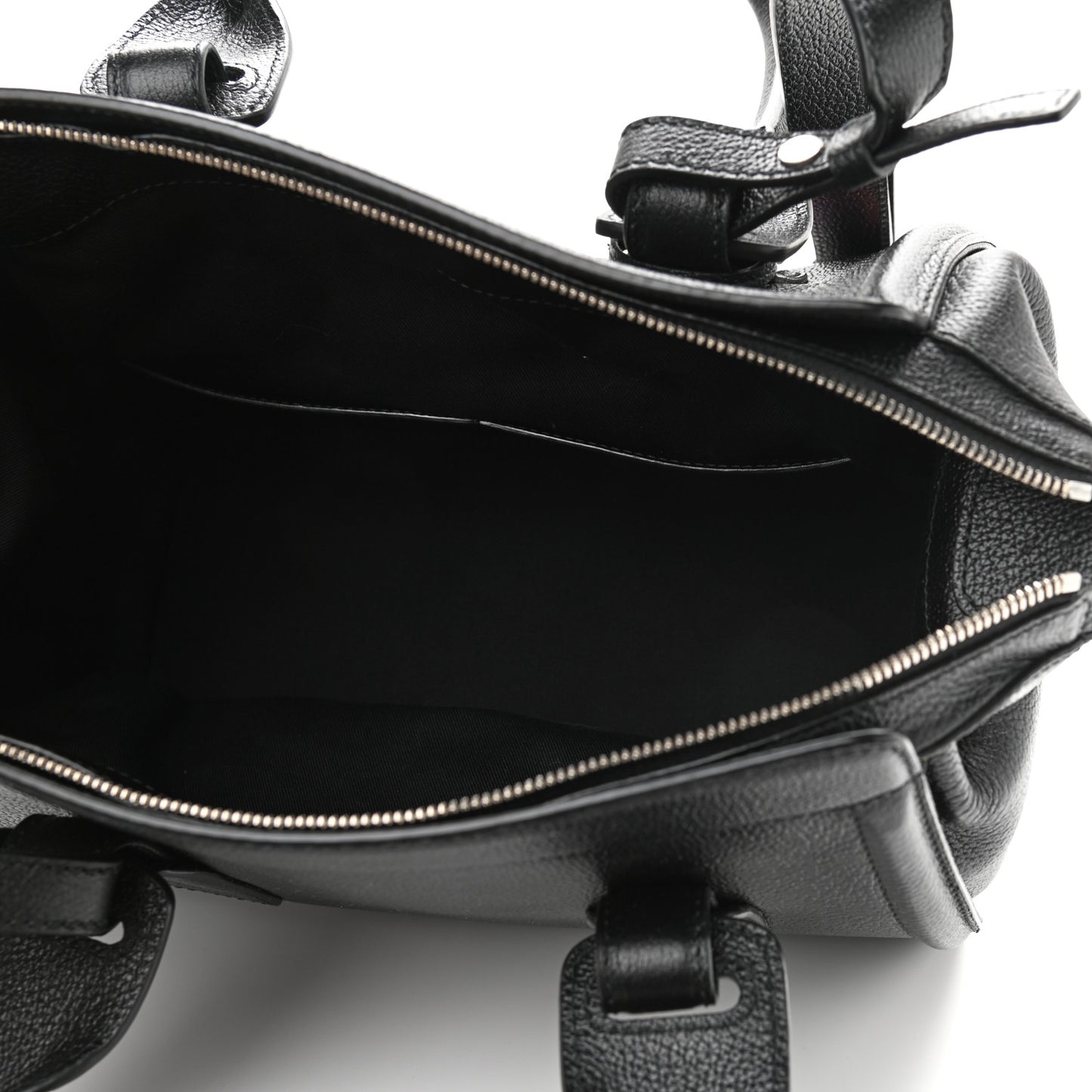 Grained Calfskin Monday Bowler S Black
