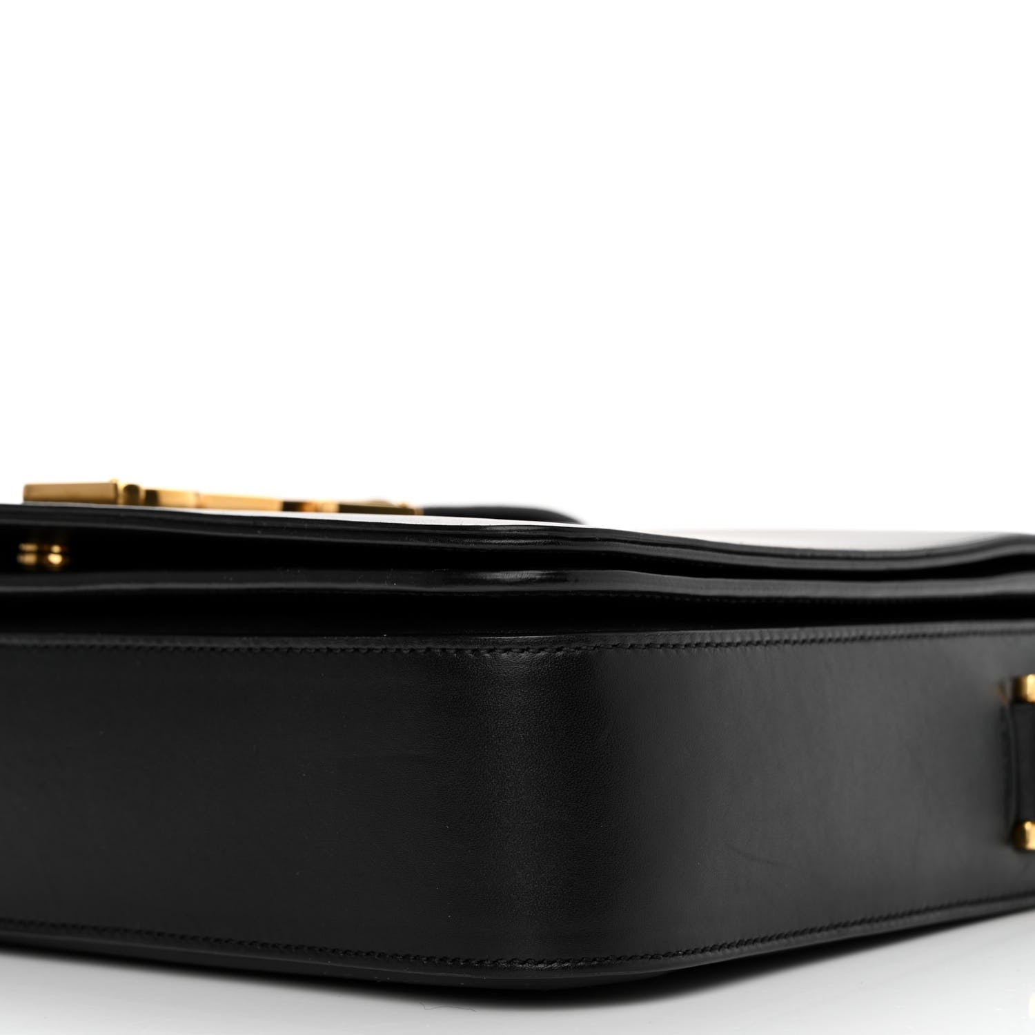 Saint Laurent Smooth Calfskin Medium Classic Monogram Universite Bag Black 9 of 12