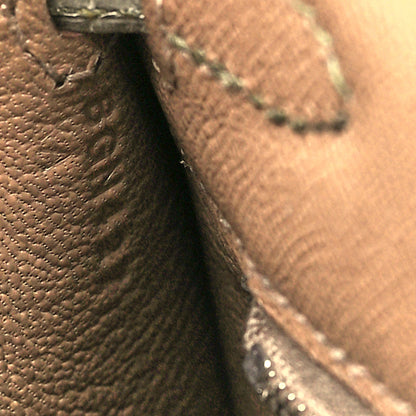 Hermes Madame Calfskin Shiny Niloticus Crocodile Kelly Sellier Touch 25 Etoupe Gris Tourterelle 6 of 9