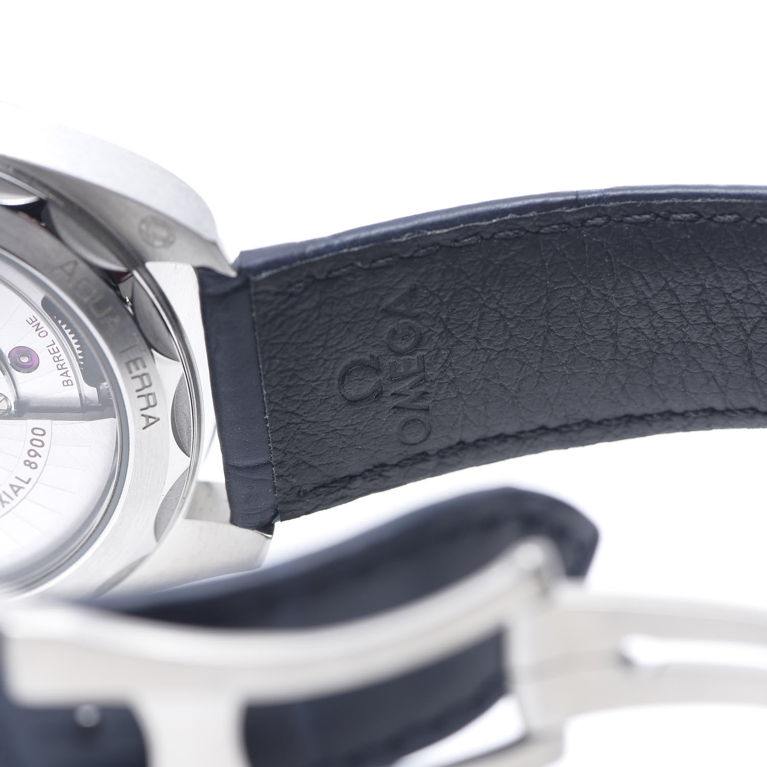 Omega Stainless Steel Alligator 41mm Seamaster Aqua Terra Co-Axial Automatic Watch Blue 220.13.41.21.03.001 6 of 9