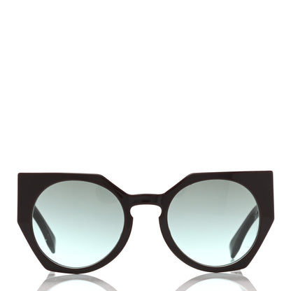 Fendi Acetate Facets Oversized Cat Eye Sunglasses FF 0151/S Brown 2 of 7