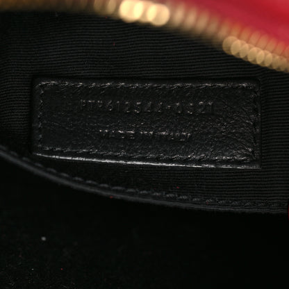 Saint Laurent Calfskin Matelasse Monogram Lou Camera Bag Opyum Red 7 of 9