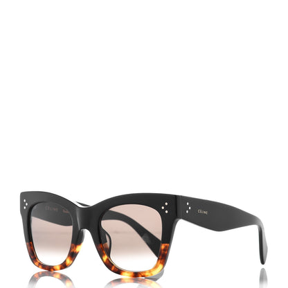 Celine Catherine Sunglasses CL 41098/F/S Black Havana 1 of 8