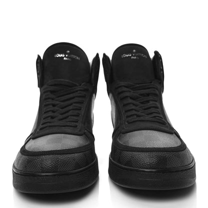 Louis Vuitton Damier Graphite Rivoli High Top Sneakers 9.5 2 of 10