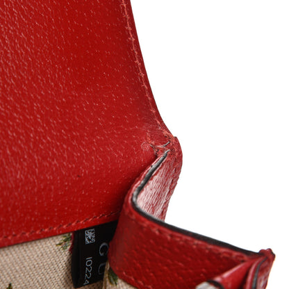 Gucci Textured Calfskin Web Medium Dionysus Shoulder Bag Hibiscus Red 8 of 9