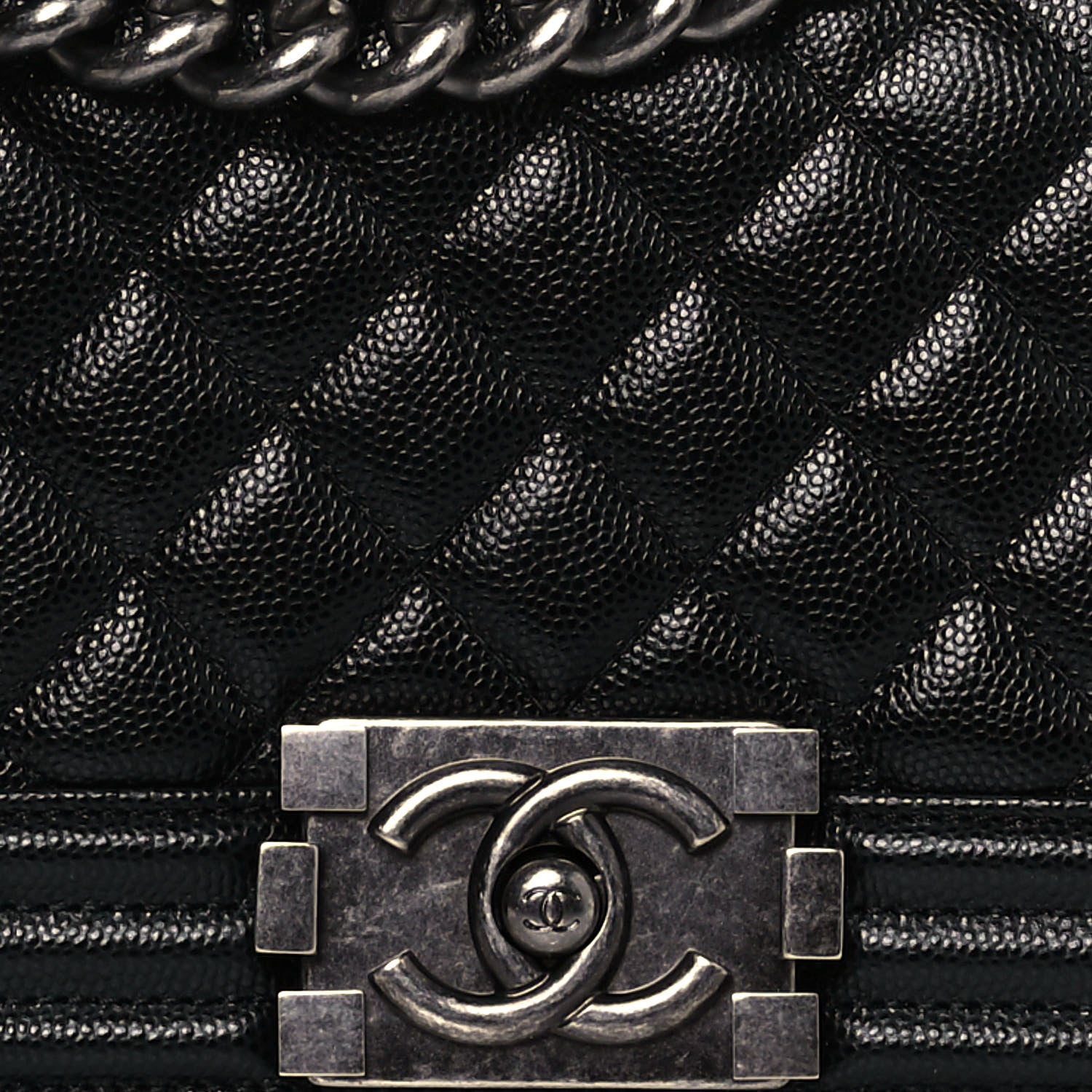 Chanel Caviar Quilted Small Boy Flap Black 8 of 13