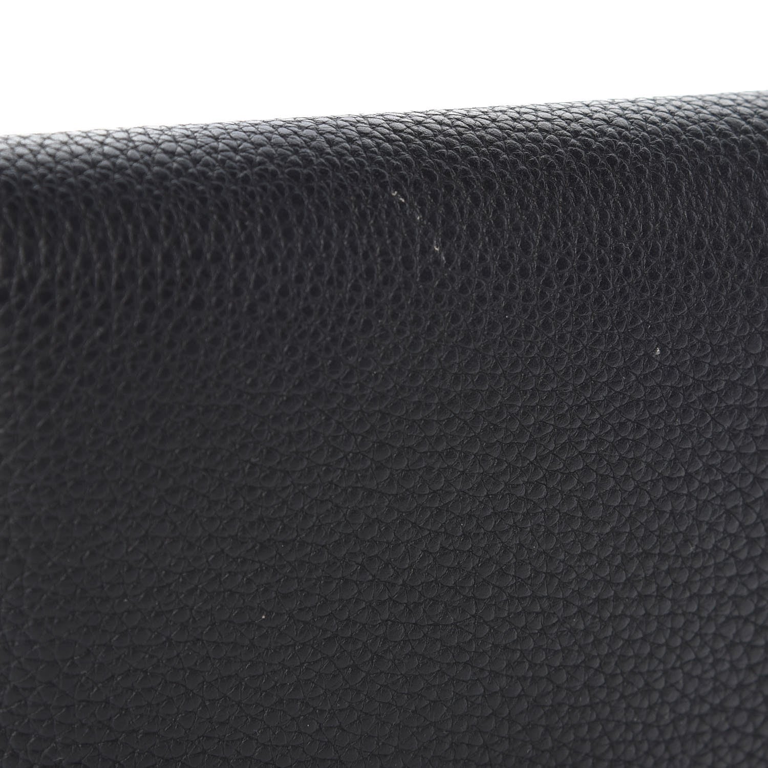 Louis Vuitton Grained Calfskin Monogram Double V Compact Wallet Black 9 of 10