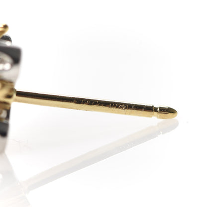 Tiffany Platinum 18K Yellow Gold Diamond Schlumberger Lynn Earrings 5 of 5