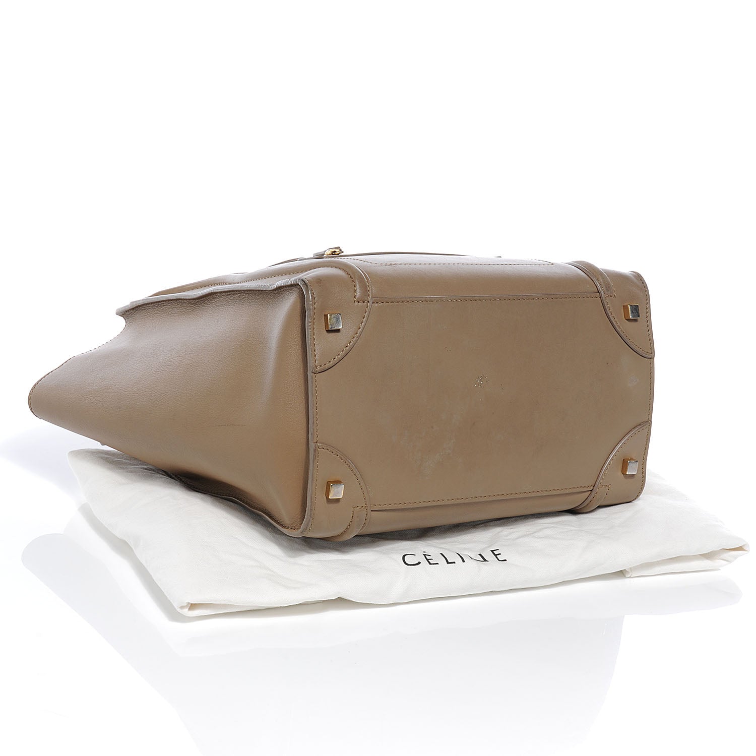 Celine Smooth Calfskin Mini Luggage Camel 4 of 8
