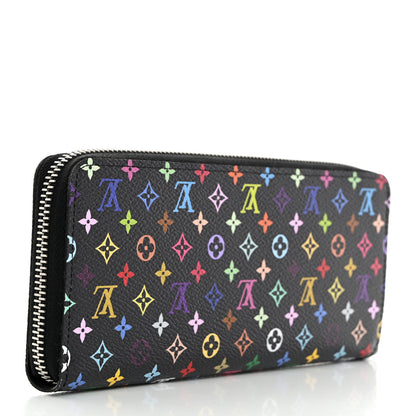 Louis Vuitton LV X TM Monogram Multicolor Clemence Wallet Black 3 of 7