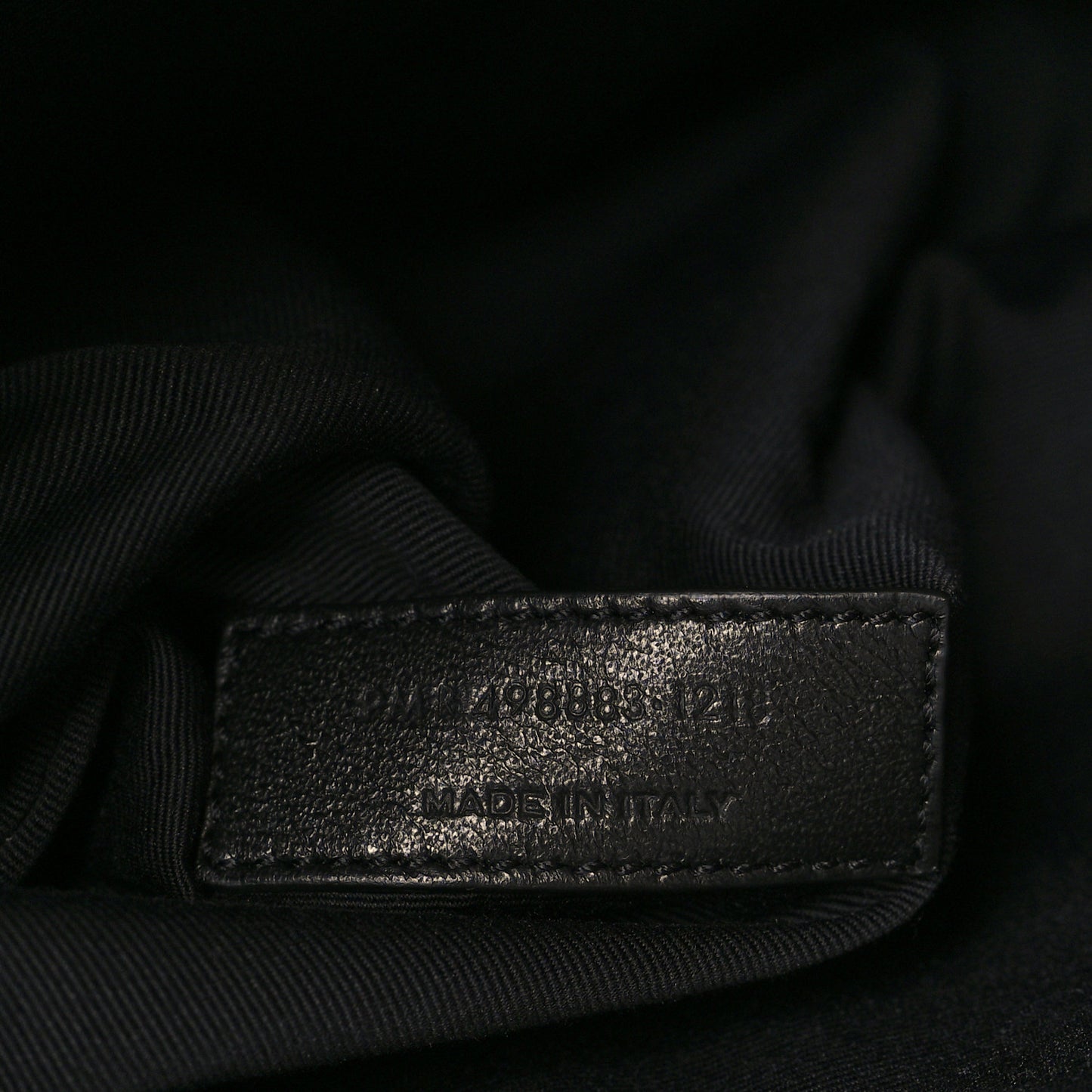 Crinkled Calfskin Matelasse Monogram Large Niki Chain Satchel Black