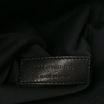 Saint Laurent Crinkled Calfskin Matelasse Monogram Large Niki Chain Satchel Black 6 of 9