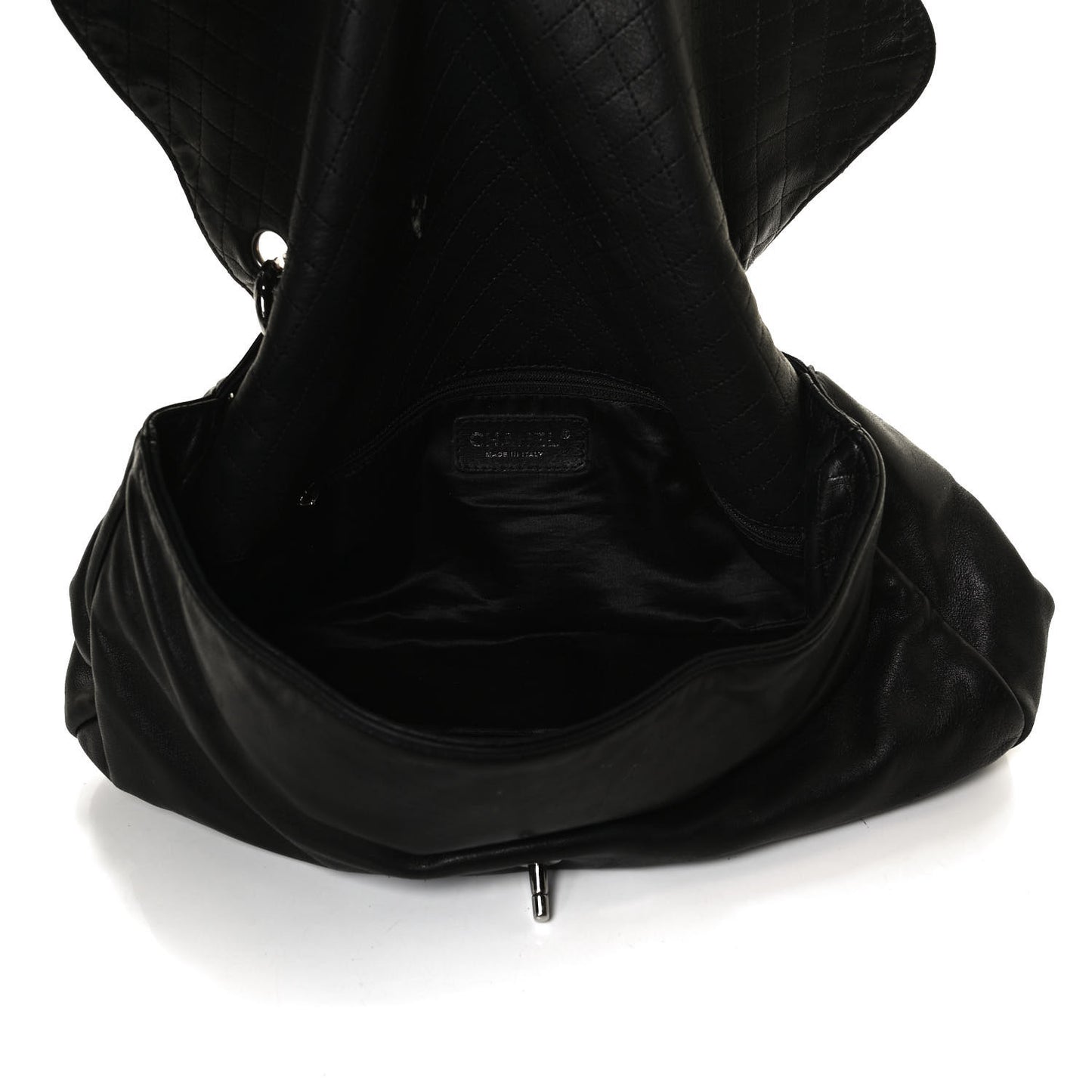 Lambskin Medium Soft and Chain Flap Black