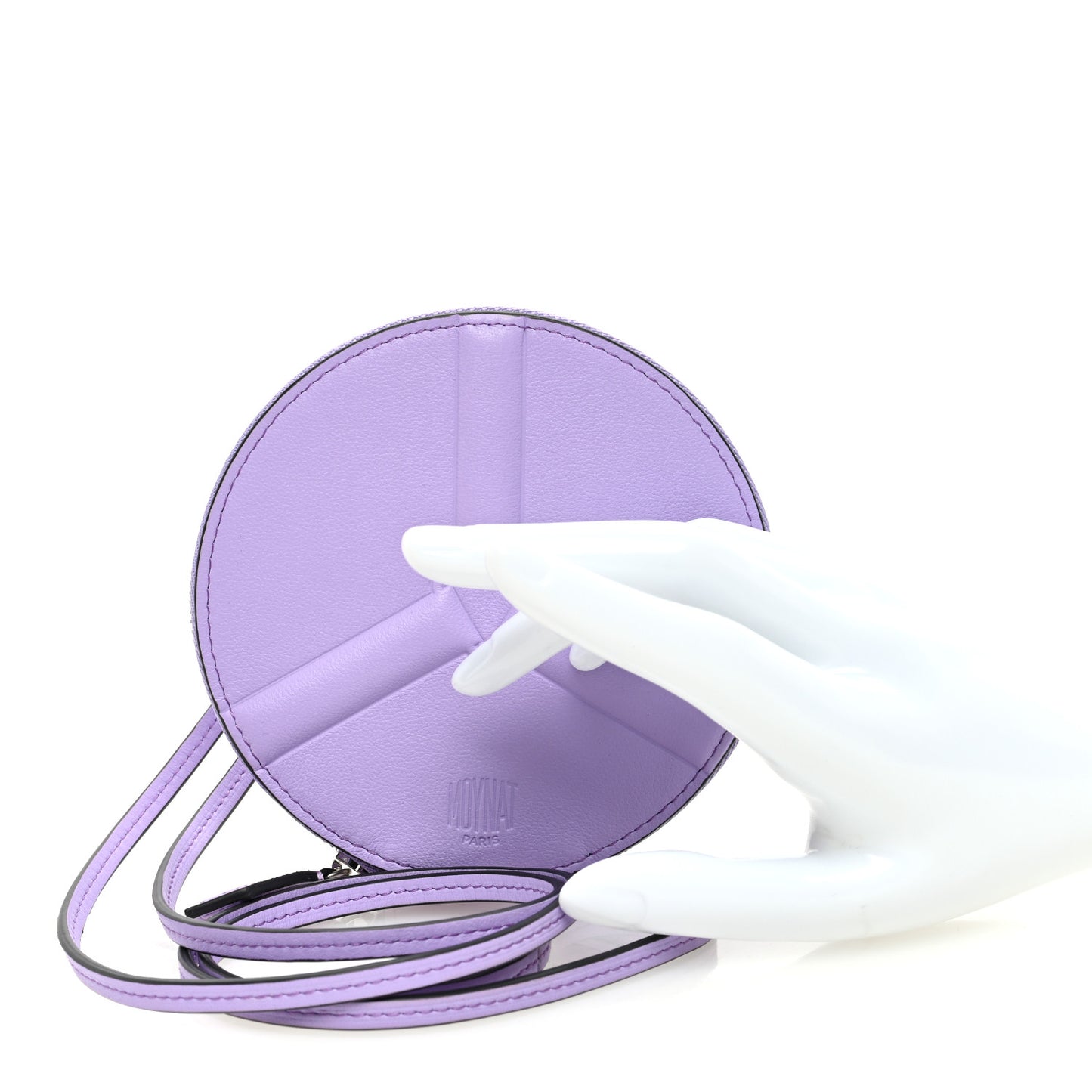 Reve Calfskin Zippy Wheel Coin Purse Lavander