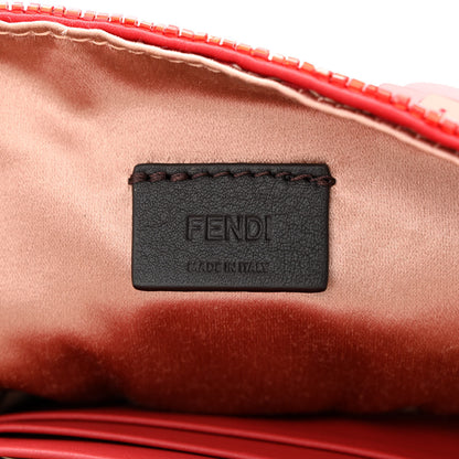 Fendi Sequin Paillettes Vitello Grace Sex and the City Mini Baguette Mattone 6 of 10