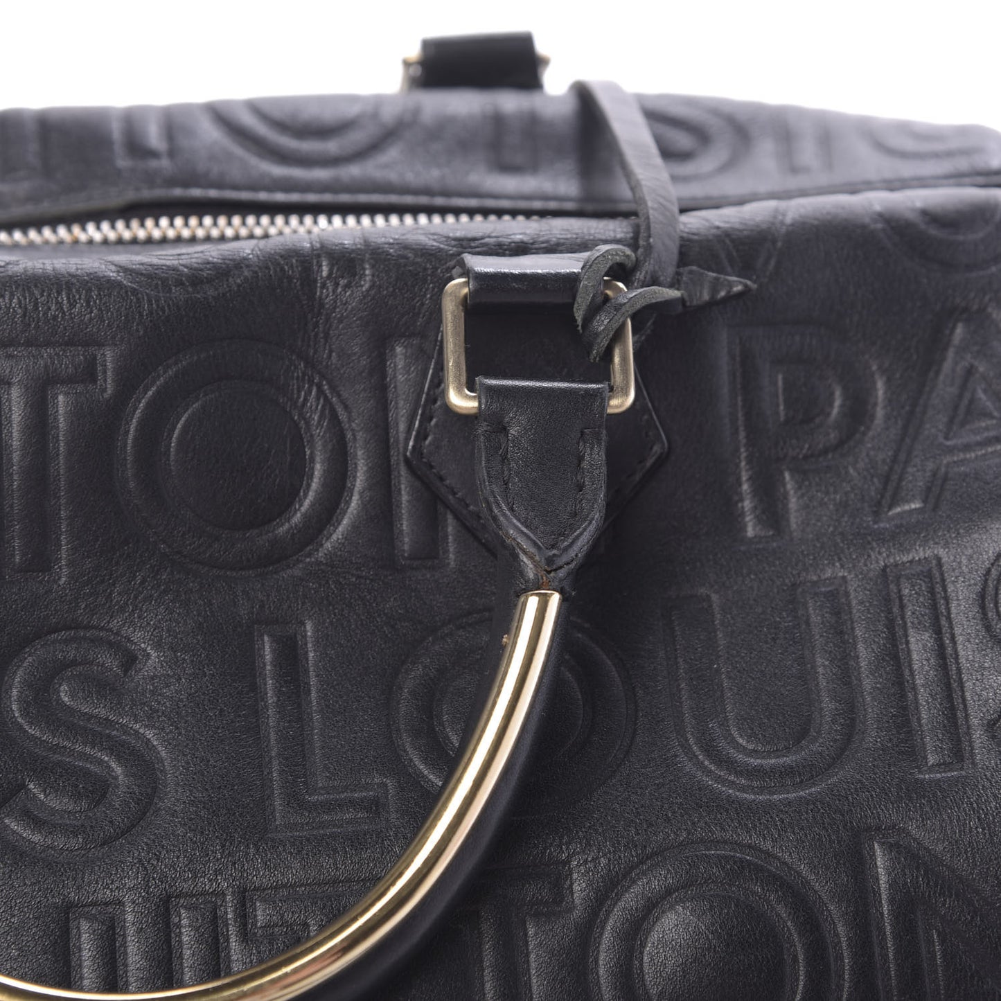 Calfskin Embossed Speedy Cube 30 Black