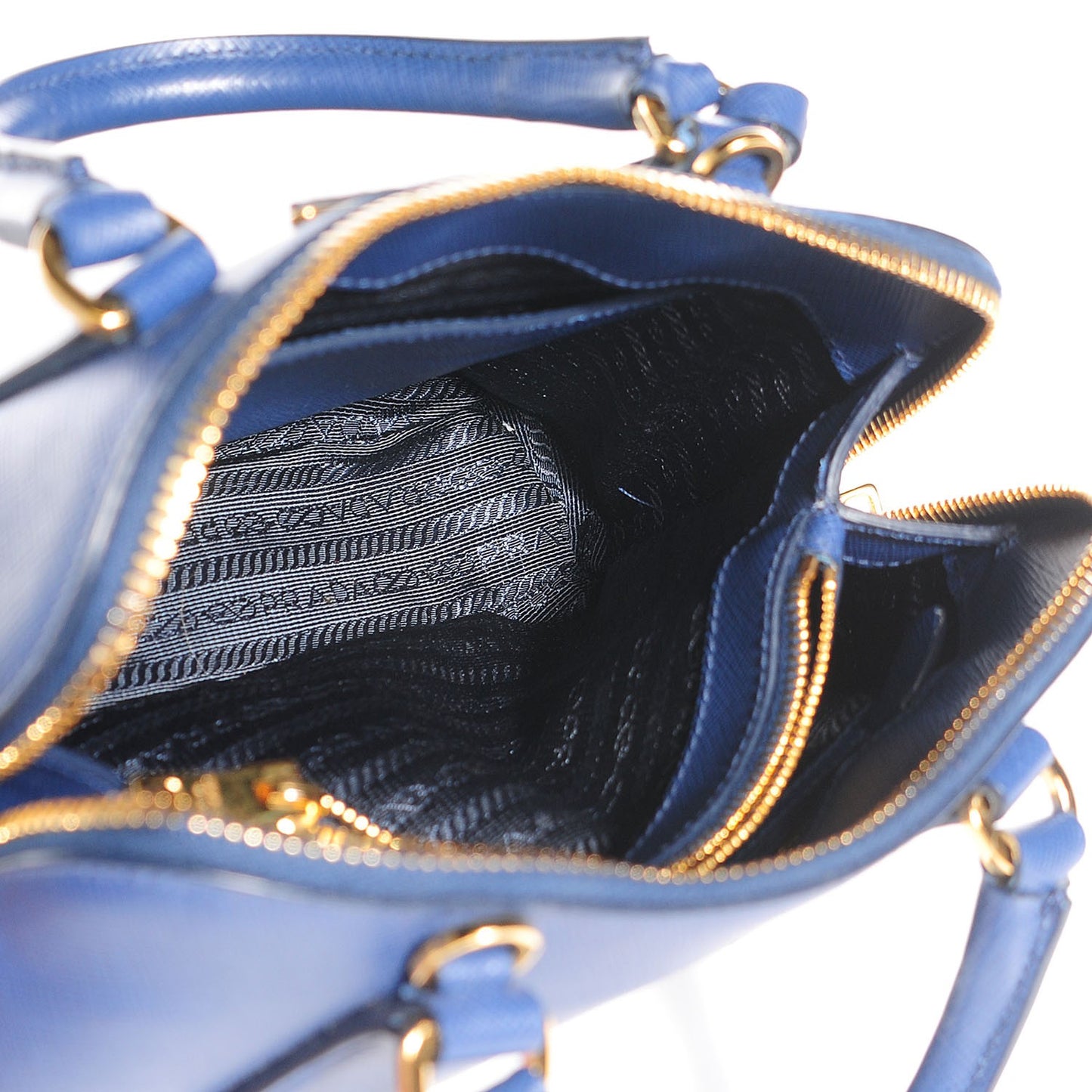 Saffiano Lux Small Promenade Bag Bleuette
