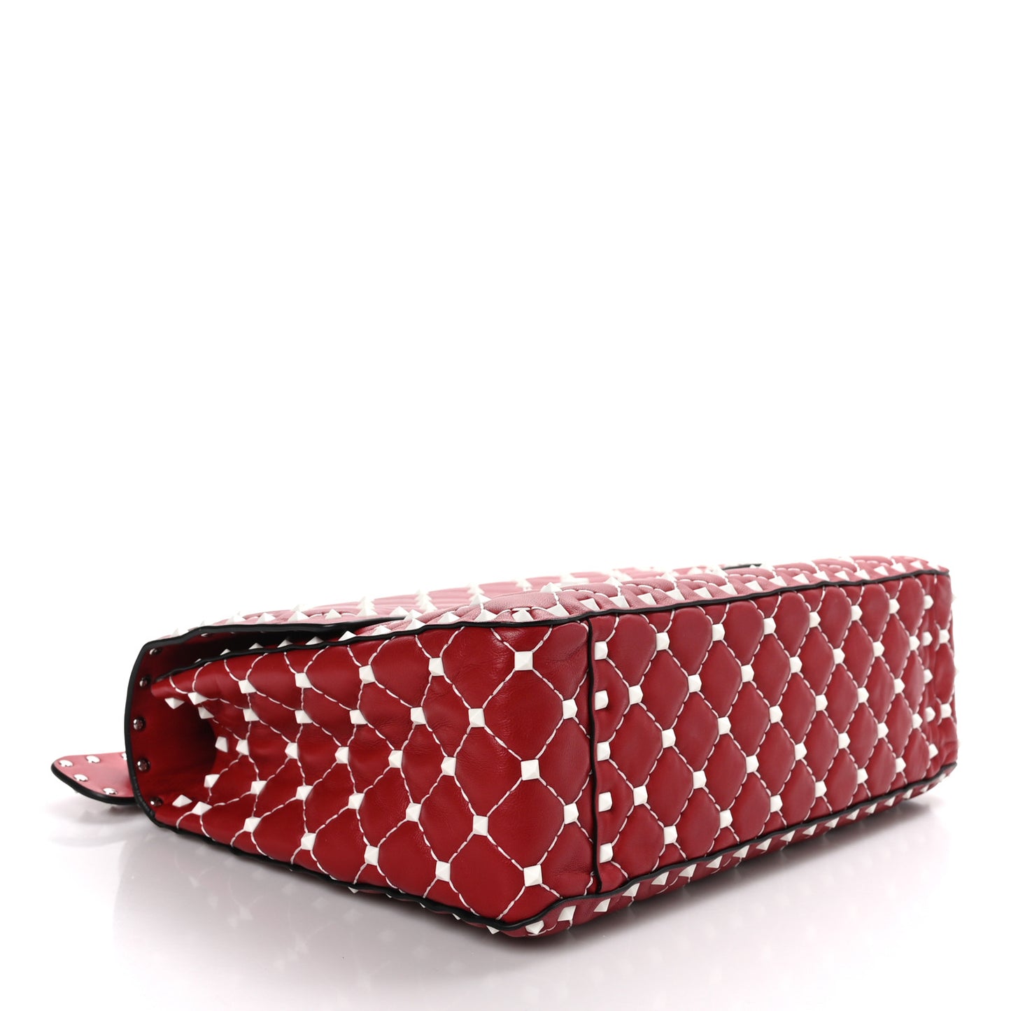 Nappa Large Free Rockstud Spike Shoulder Bag Rosso Valentino