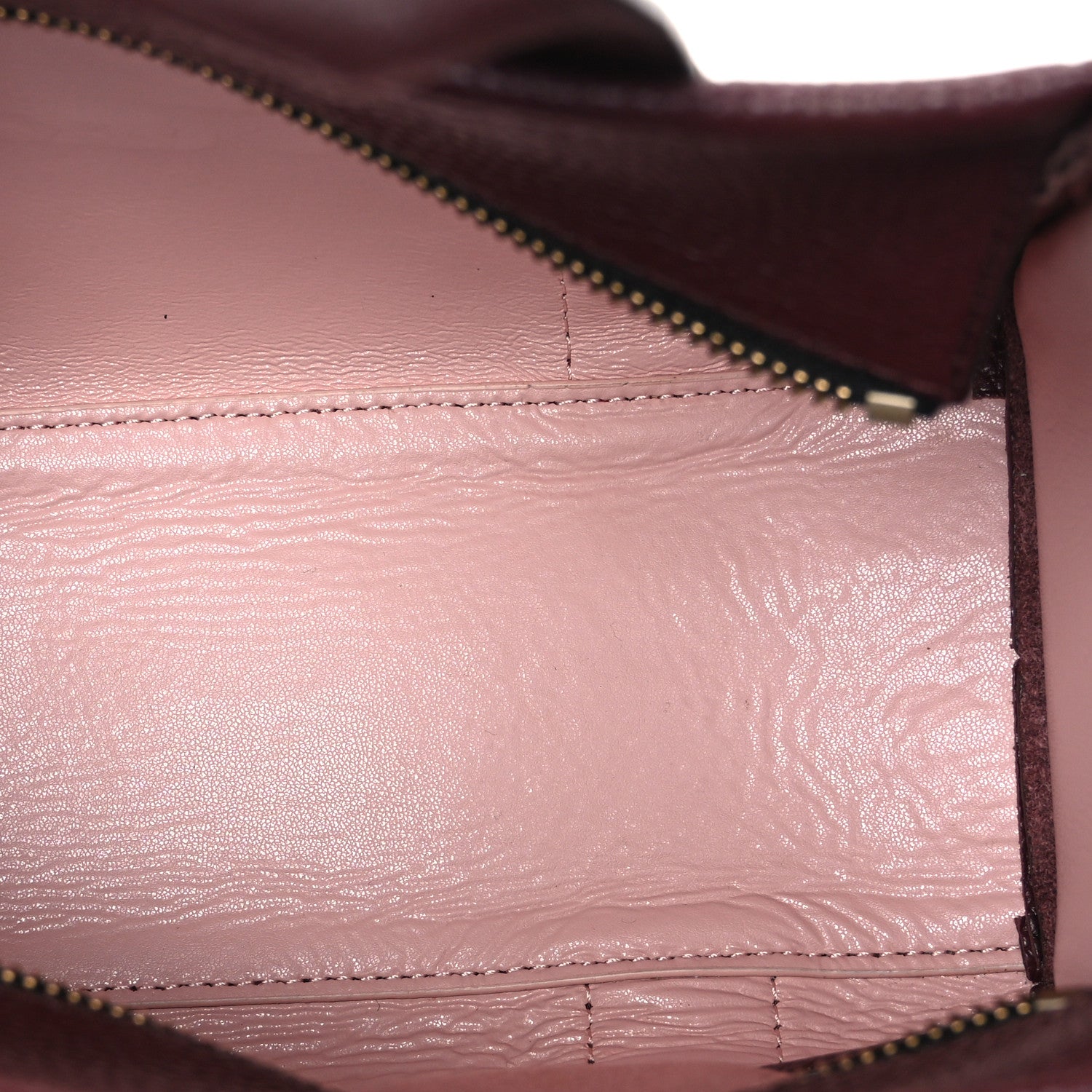 Marc Jacobs Grained Calfskin Small The Tote Bag Burgundy 5 of 10