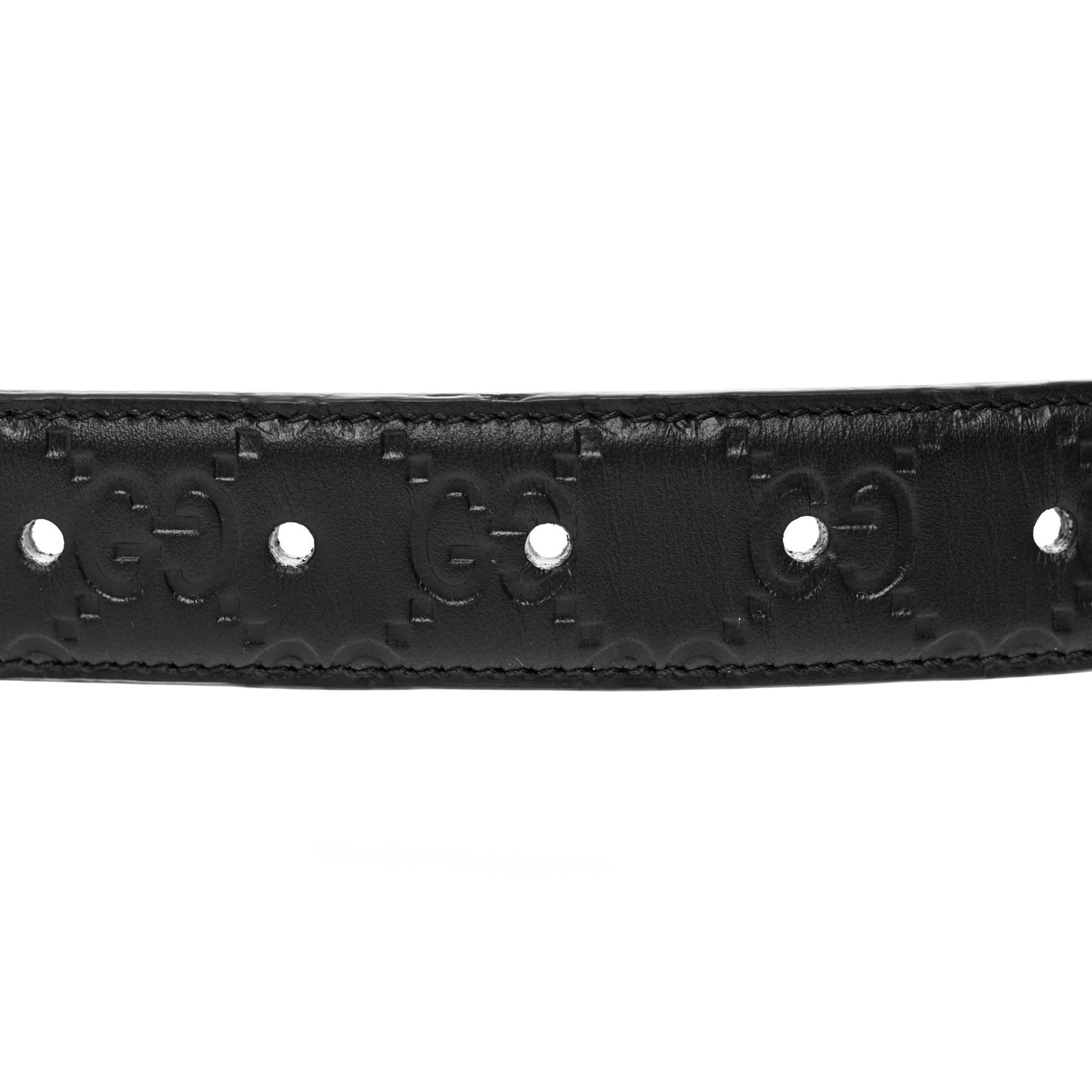 Guccissima Signature 30mm Belt 75 30 Black