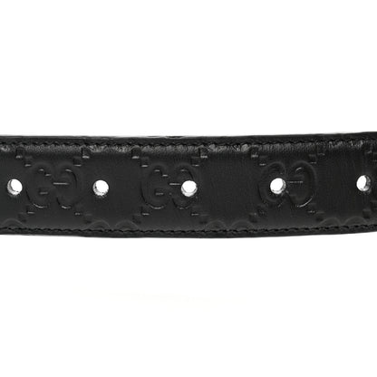 Gucci Guccissima Signature 30mm Belt 75 30 Black 4 of 5