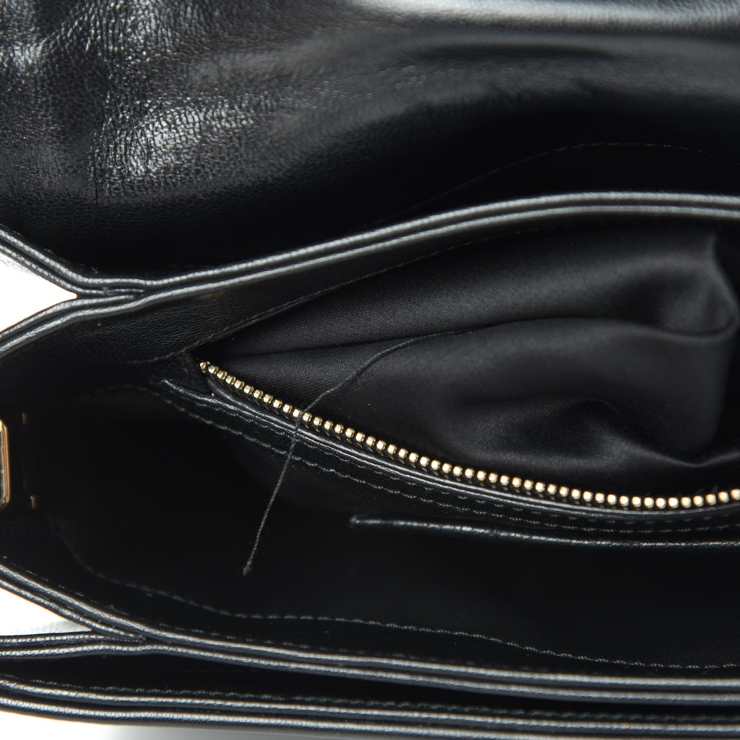 Miu Miu Goatskin Madras Shoulder Bag Black 12 of 16
