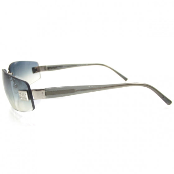 Frameless CC Logo Sunglasses Blue Gradient