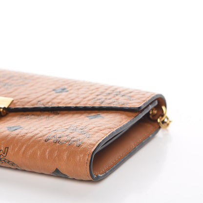 MCM Visetos Large Patricia Wallet On Chain Cognac 11 of 11