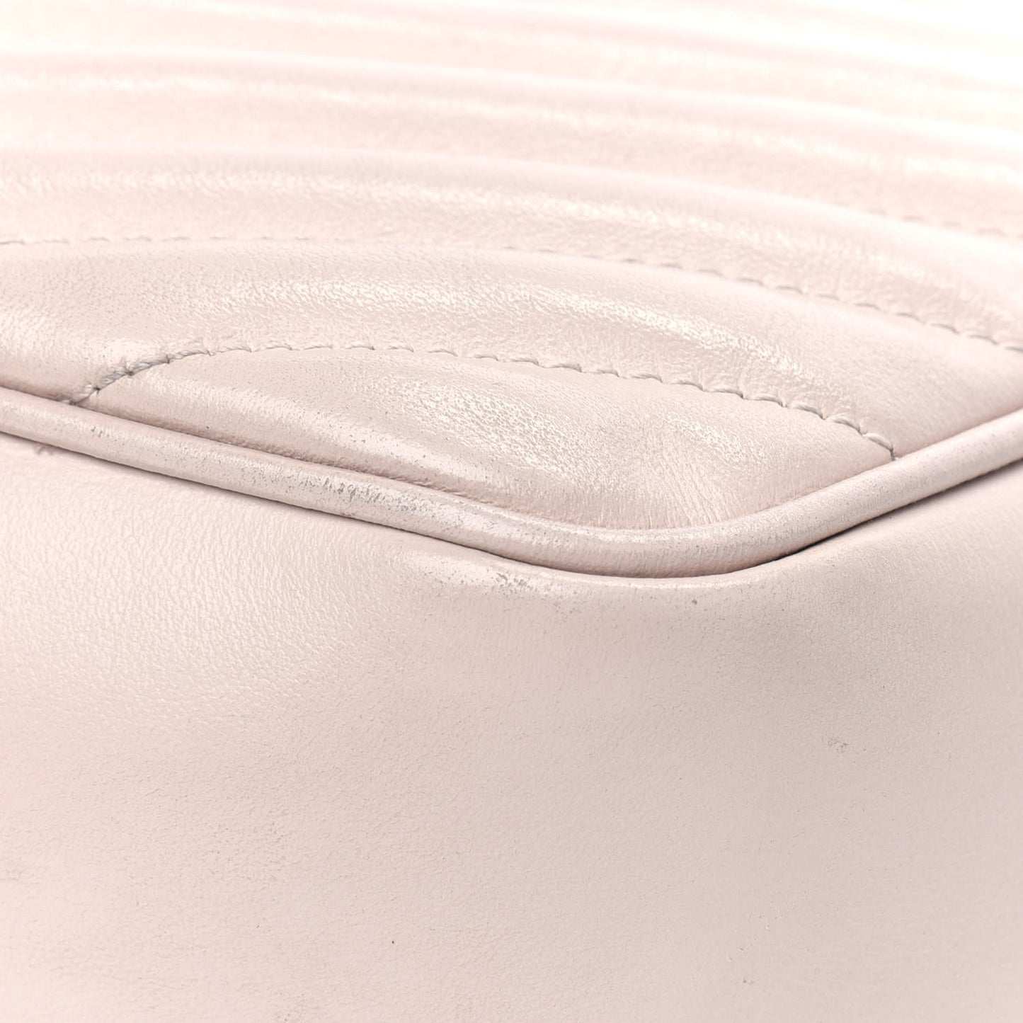 Calfskin Matelasse Monogram Lou Camera Bag Washed Light Pink