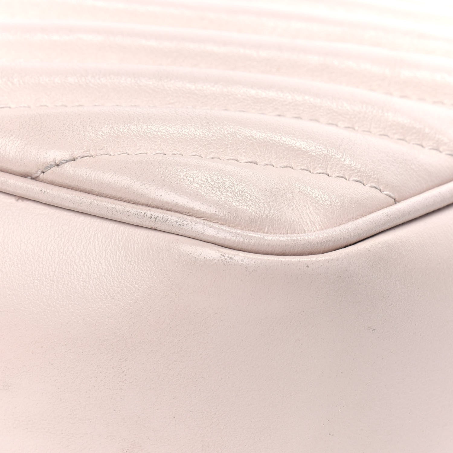 Saint Laurent Calfskin Matelasse Monogram Lou Camera Bag Washed Light Pink 15 of 31