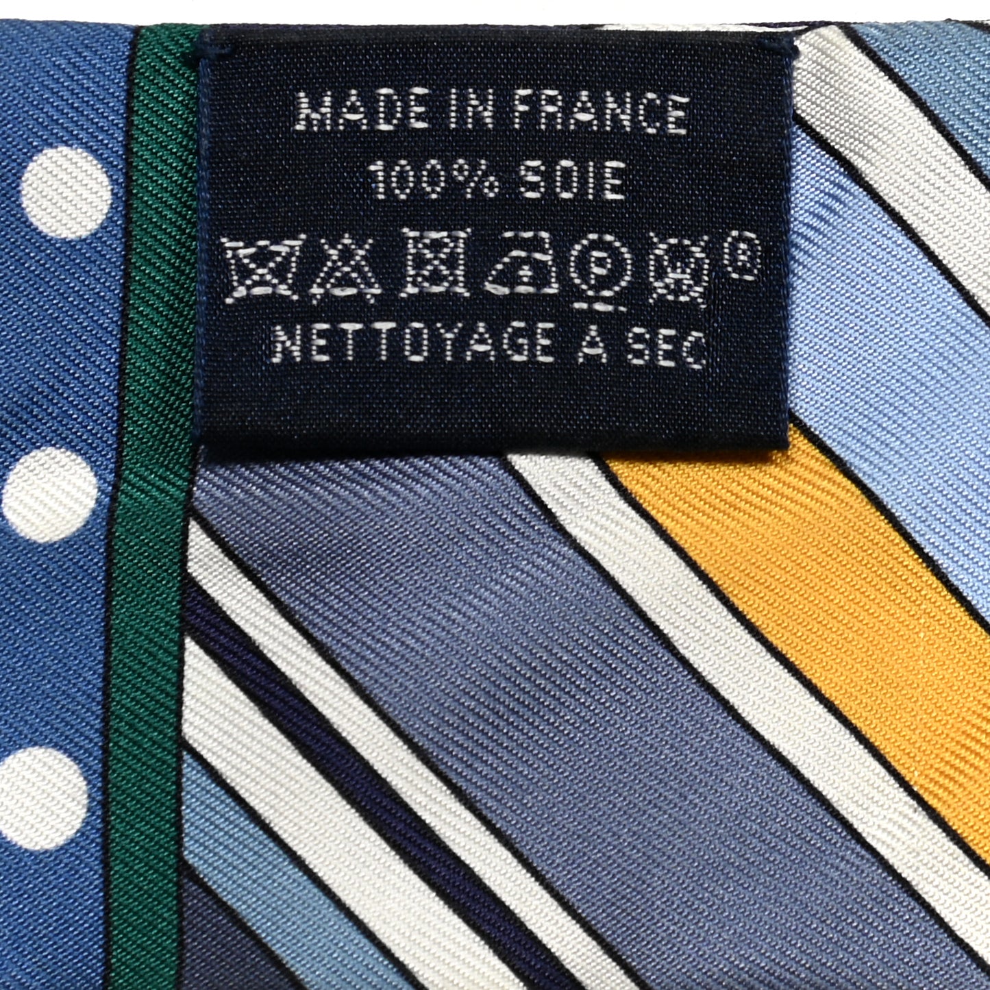 Silk Faubourg Rainbow Twilly Blue Jaune Vert