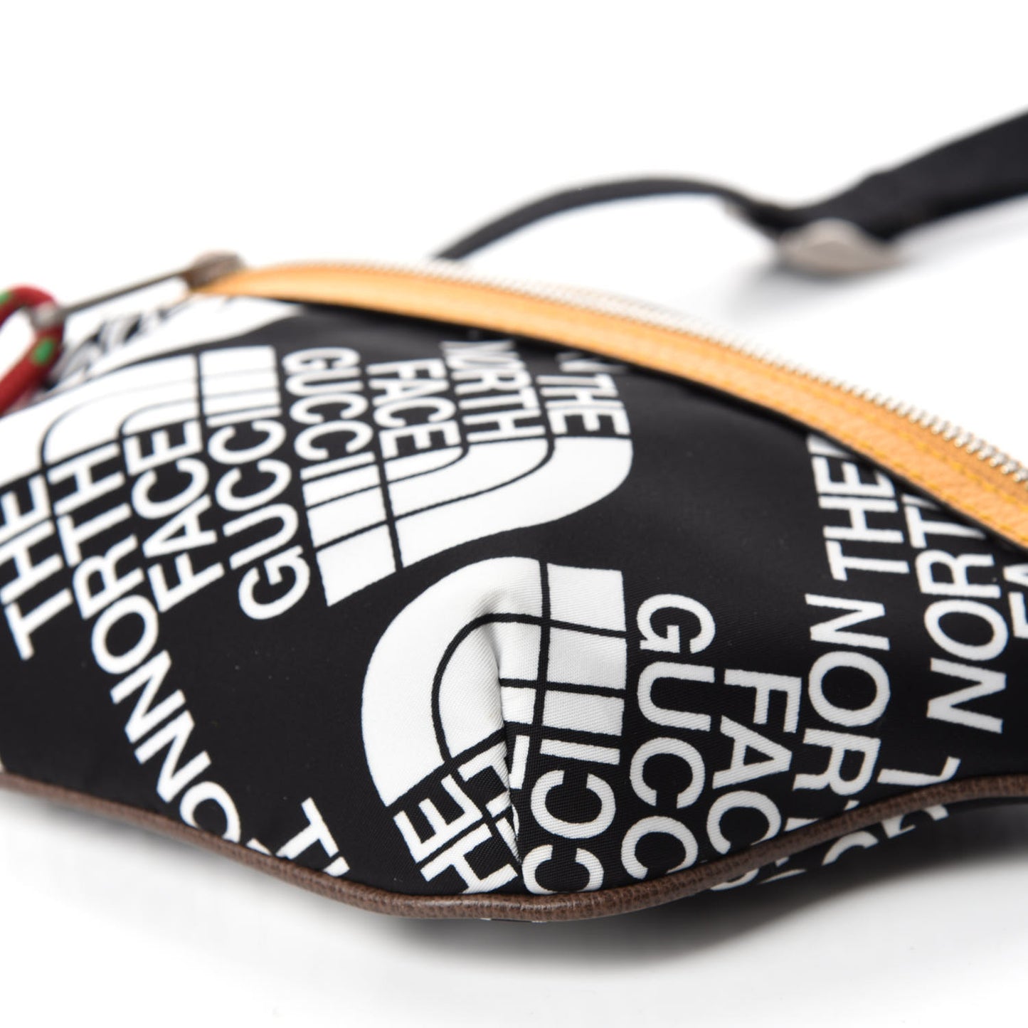 X THE NORTH FACE Econyl Nylon Belt Bag Black Ivory Crop
