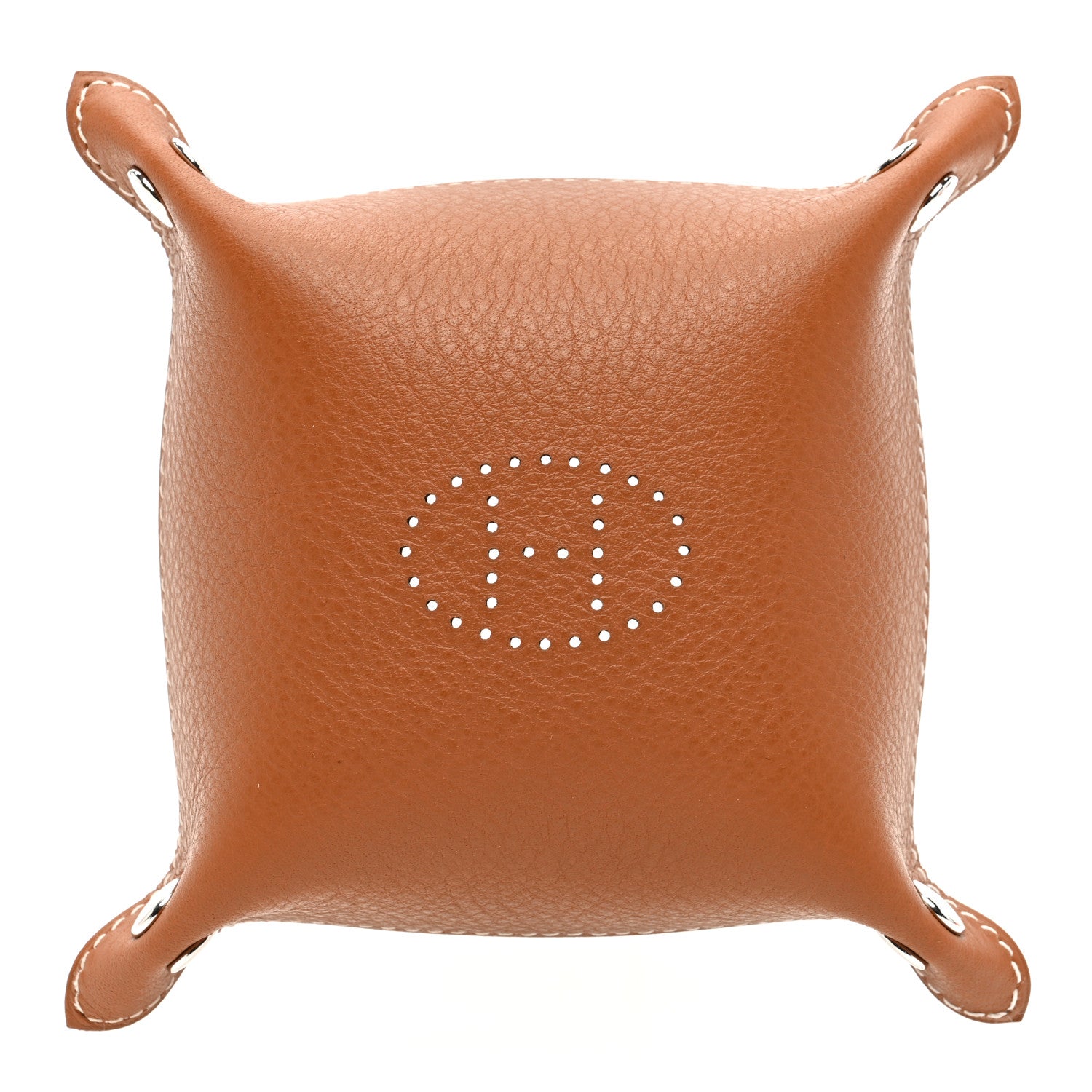 Hermes Taurillon Clemence Swift Mini Mises et Relances Change Tray Vert Veronese Fauve 2 of 5