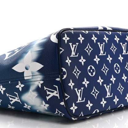 Louis Vuitton Monogram Escale Neverfull MM Blue 9 of 10