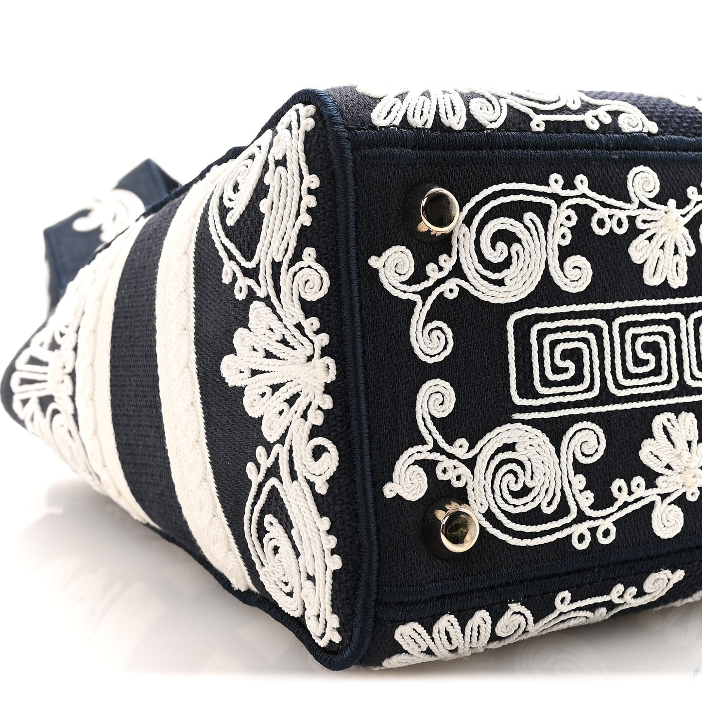 Embroidered Cornely Medium Lady D-Lite Blue White
