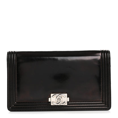 Chanel Glazed Calfskin Boy Yen Wallet Black 1 of 15