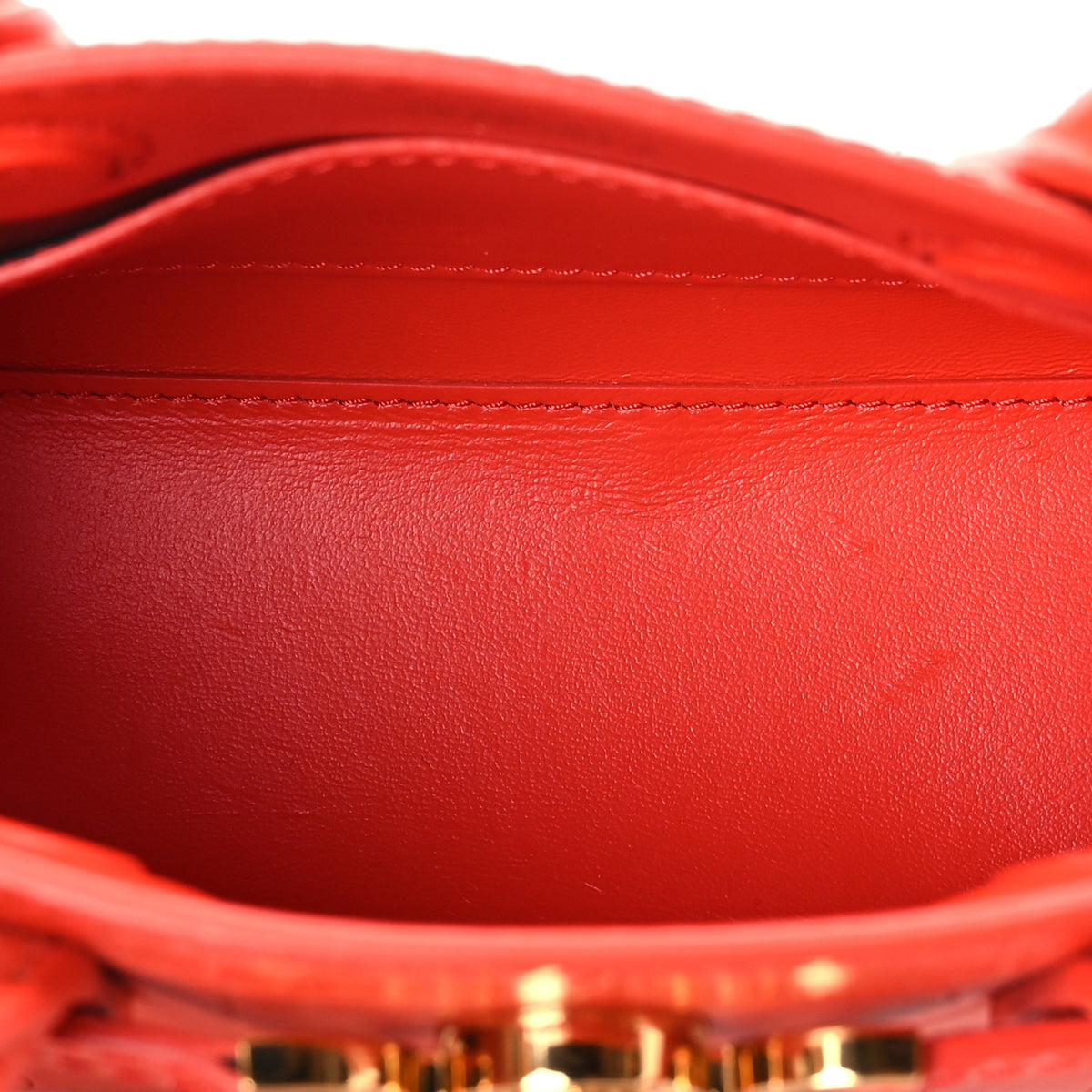 Calfskin Crocodile Embossed Mini Medusa '95 Tote Orange