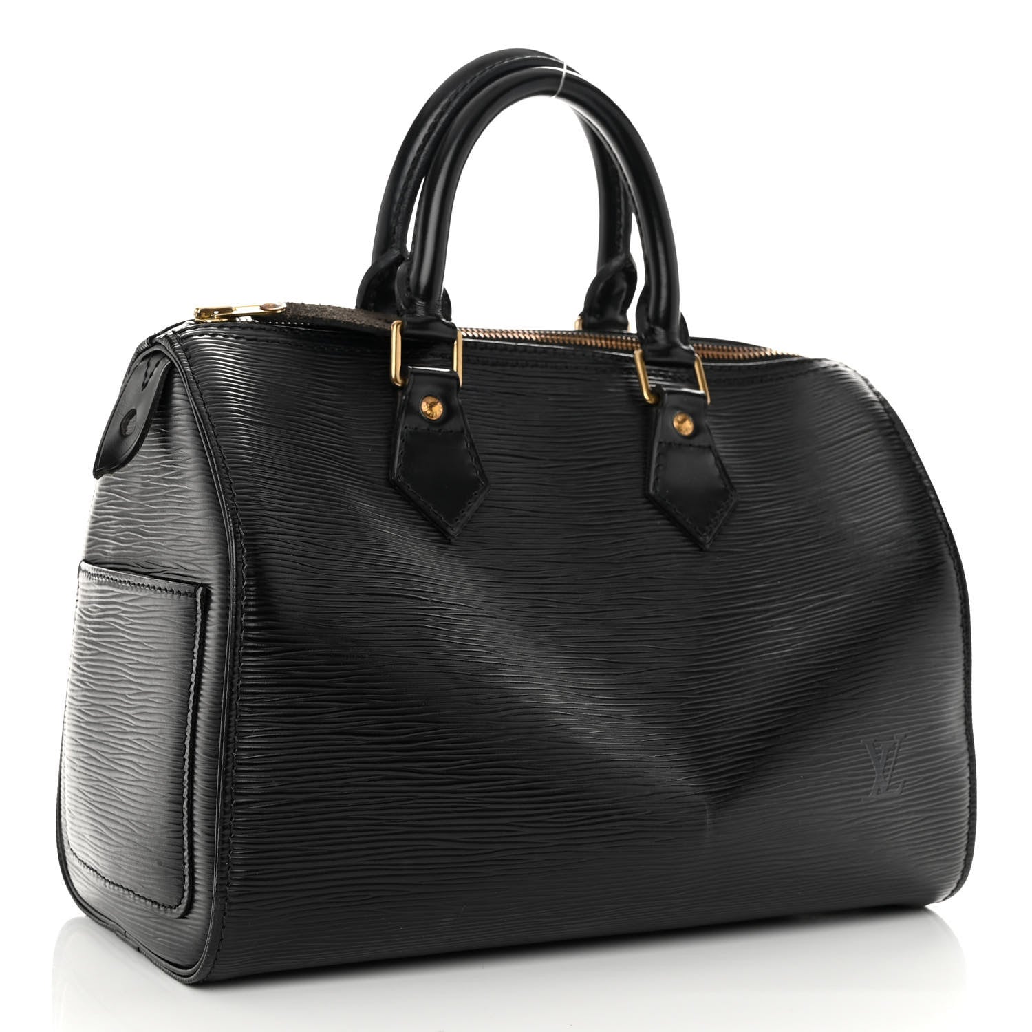 Louis Vuitton Epi Speedy 25 Black 3 of 11